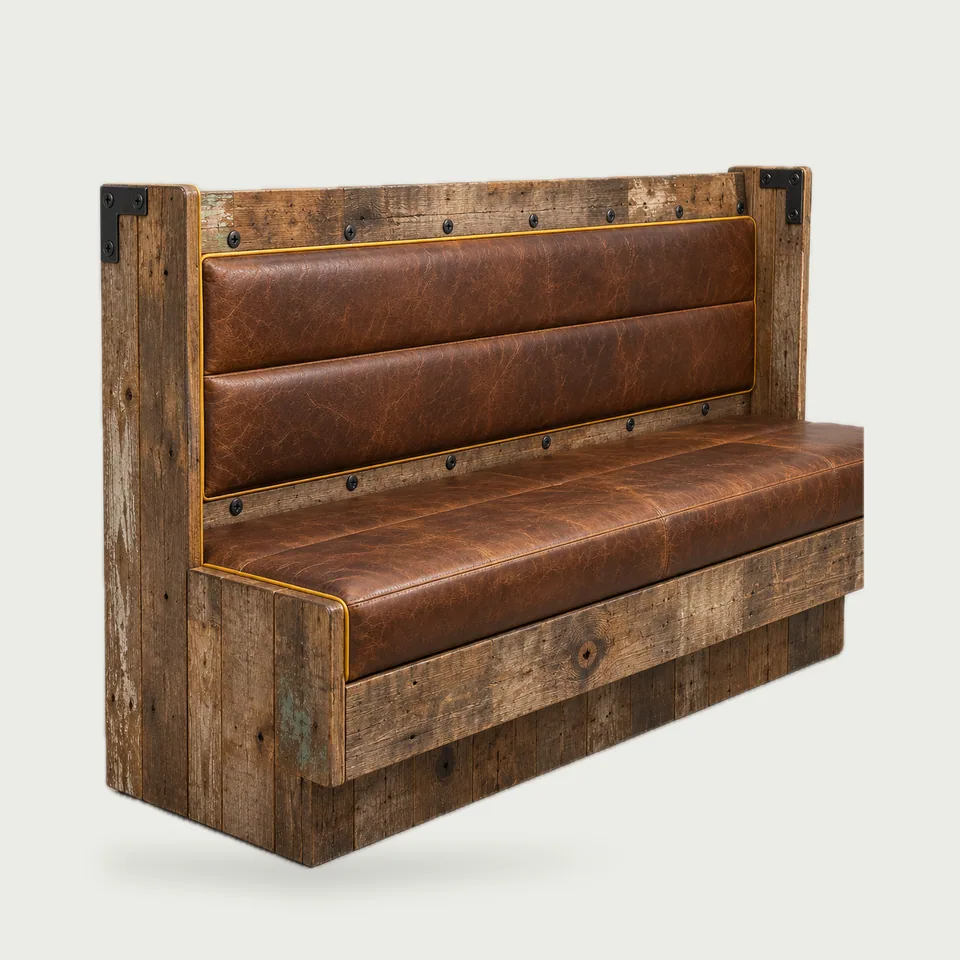 Reclaimed Board Booth